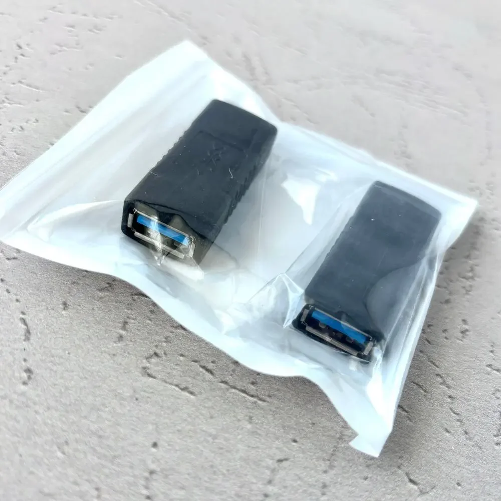 USB 3.0 Female to Female Extension Connector Adapter (2 Pack)